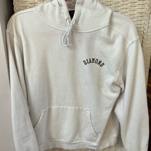 diamond white hoodie